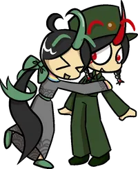 jinx hugging jackalope