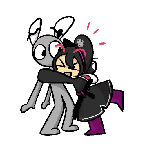 Goose hugs you